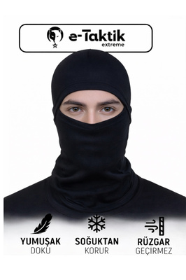 Siyah Fonksiyonel Operasyon/kar Maskesi Boyunluk ürün fotoğrafı