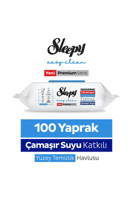 Easy Clean Premium Çamaşır Suyu Katkılı Yüzey Temizlik Havlusu Mendili 100 Yaprak ürün fotoğrafı