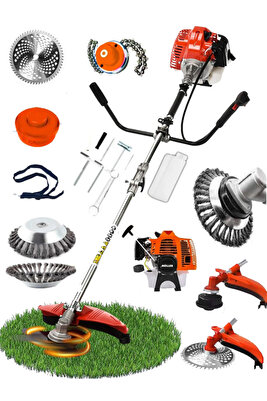 Germany 14 Hp 4x4 Quadron Çift Metal Şanzıman Yan Tipi Benzinli Motorlu Ot Çalı Çim Biçme Makinesi ürün fotoğrafı