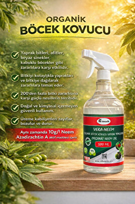Vera-neem Organik Böcek Kovucu Unlu Bit Temizleyici 500 ml ürün fotoğrafı