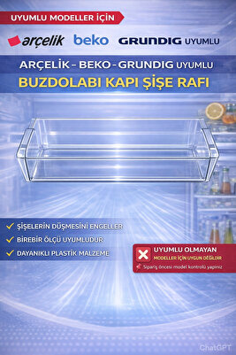 Oem - Grnd 5100 - Grnd 5110 Buzdolabı Kapak Şişe Rafı ürün fotoğrafı