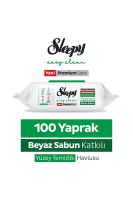 Easy Clean Premium Beyaz Sabun Katkılı Yüzey Temizlik Havlusu Mendili 100 Yaprak ürün fotoğrafı