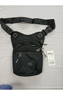 Çok Gözlü Su Geçirmez Siyah Bel Bacak Omuz Motorcu Çantası Bodybag 3470 ürün fotoğrafı