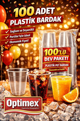 Optimex Pet Su Bardağı 100'lü ürün fotoğrafı