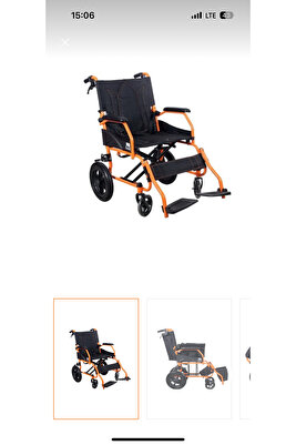 Ithal Lüx Tekerlekli Sandalye Engelli Hasta Taşıma Transfer Sandalyesi Arabası ürün fotoğrafı