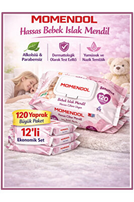 Momendol Islak Havlu 120li - 12 X 120li - 1440 Adet ürün fotoğrafı