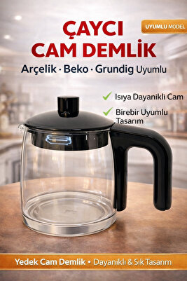 Orjinal Alman Malı K 8025 - K 8026 Lal Çaycı Cam Demlik ürün fotoğrafı