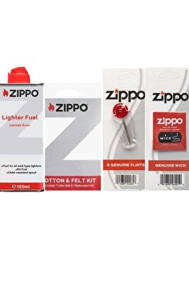 Çakmak Benzin Taş Fitil Pamuk Keçe Seti 3141-4 ürün fotoğrafı