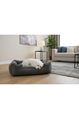 Kedi Yatağı, Küçük Irk Köpek Yatağı 60x45 Karışık Gri Tonlarda ürün fotoğrafı