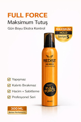 Full Force Saç Şekillendirici Köpük – Sert Tutuş Ve Uzun Süreli Kalıcılık Vegan 300 ml ürün fotoğrafı