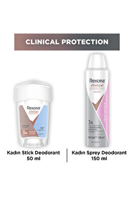 Clinical Protection Kadın Sprey Deodorant Ve Stick Deodorant ürün fotoğrafı