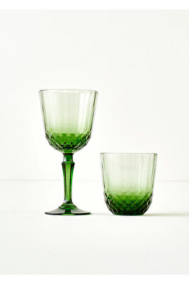Colore Kesme Bardak-Kadeh Seti 12'li Yeşil ürün fotoğrafı