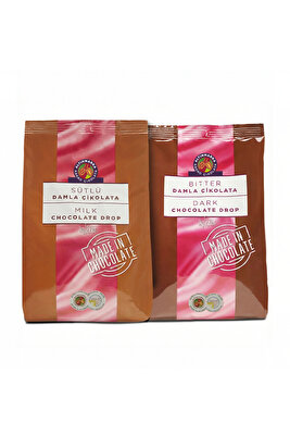 Sütlü Damla 1Kg ve Bitter Damla 1Kg. ürün fotoğrafı