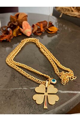 Kadın Orijinal Altın Kaplama Kolye Faturalı Renk Atmaz Garantili Hediye Paketli ürün fotoğrafı