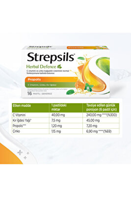 Herbal Propolis 16 Pastil - ürün fotoğrafı