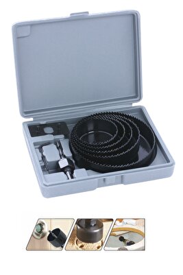 Bay-tec Buat Açma Seti 8 Parça Panç Takımı Yuvarlak Delik Açma ürün fotoğrafı