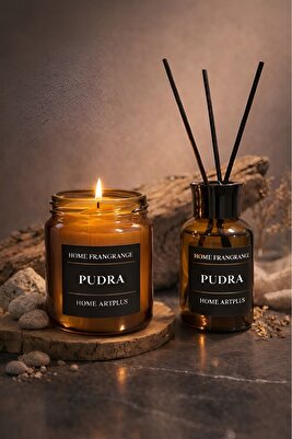 Özel Tasarım Kokulu Mum Vazo Şamdan Ve Aksesuar Seti(SAMDAN MUMU HARİÇTİR) ürün fotoğrafı