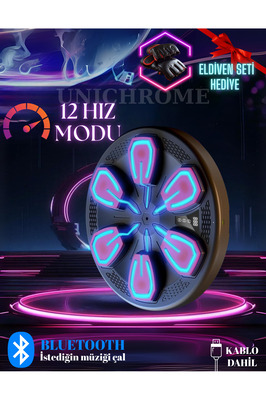 Boks Makinesi Akıllı Boks Standı Müzikli Eldivenli Yetişkin Çocuk Egzersiz Boks Spor Ekipmanı ürün fotoğrafı