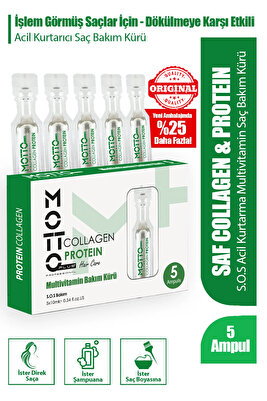 Dökülme Önleyici Şok Bakım &amp; Saç Vitamini 5li Ampul ürün fotoğrafı