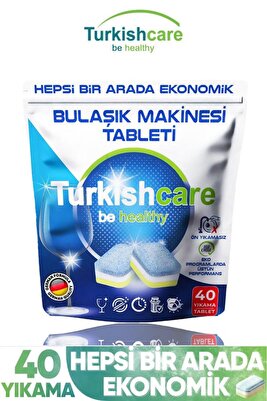 Hepsi Bir Arada Ekonomik 40 Yıkama Bulaşık Deterjanı Premium Tablet ürün fotoğrafı