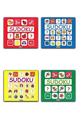 Çocuklar İçin Sudoku Seti - 4 Kitap ürün fotoğrafı