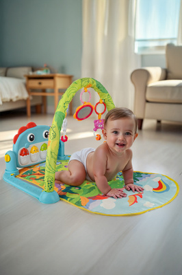 Babycim 0643 Piyanolu Dinazor Oyun Halısı Aktivite Oyun ürün fotoğrafı