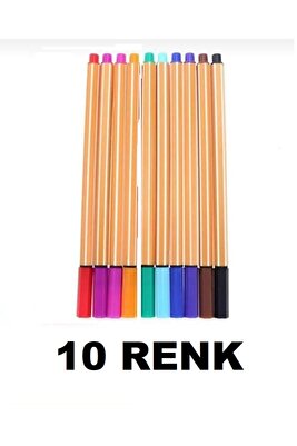 12 Li Renkli Kalem Fineliner Set ürün fotoğrafı