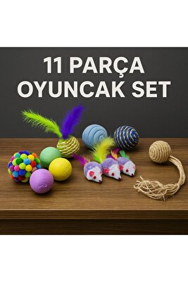 Ip Sarma Top , Tüylü Top , Çıngıraklı Top ,renkli Top , Olta Ve Tasma Seti ürün fotoğrafı