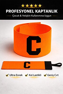 Yetişkin ve Çocuk Profesyonel Cırtlı Kaptan Kolluğu Kaptanlık Pazu Bandı Kolluk ürün fotoğrafı