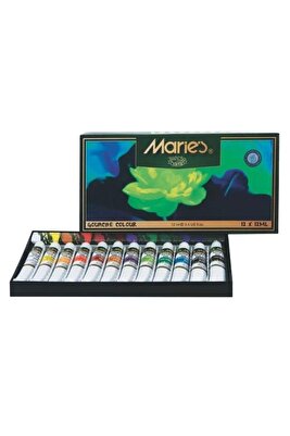 Guaj Boya 12 Renk 12 ml ürün fotoğrafı