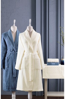 Blossom Happy Set Krem-indigo ürün fotoğrafı