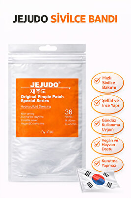 36 adet şeffaf bant, Hidrokolloid bant, Akne Bandı, Akne yaması ürün fotoğrafı