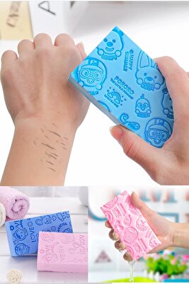 Banyo Vücut Duş Süngeri Sihirli Vücut Ölü Deri Sökücü Vücut Masaj Peeling Fırçası Süngeri ürün fotoğrafı