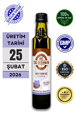 %100 Saf, Doğal Keten Tohumu Yağı 250 ml Soğuk Sıkım (HEDİYE ÜRÜN FIRSATI) ürün fotoğrafı