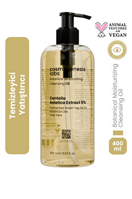 Yüz Ve Makyaj Temizleme Yağı 400ml - Nemlendirici, Sebum Dengeleyici, Cleansing Oil Vegan (%5 CICA) ürün fotoğrafı