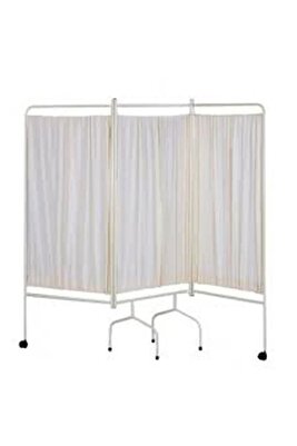3 Katlı Paravan Metal Paravan Katlanabilir Muayene Masası Paravanı Revir Paravanı ürün fotoğrafı