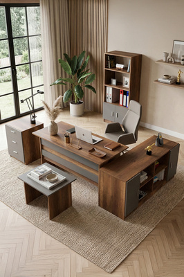 Vario ABCDF Ofis Büro Masa Takımı Barok-Antrasit ürün fotoğrafı