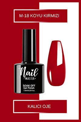 M18 Kalıcı Oje 7,3ml Koyu Kırmızı ürün fotoğrafı
