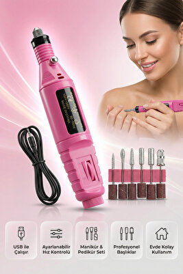 Elektrikli USB Tırnak Törpü Seti Manikür Pedikür Protez Tırnak Ayak Nasır Ve Tırnak Mantar Makinesi ürün fotoğrafı