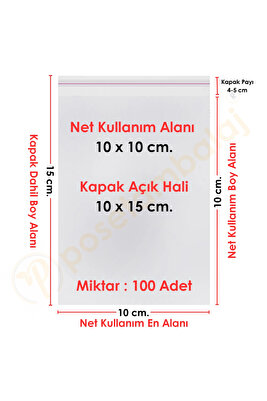 10*15 Bantlı Jelatin 100adet Kapalı Hali 10x10 Cm Dikkat ürün fotoğrafı