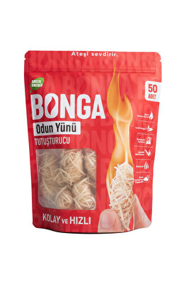 Mangal Ve Ateş Tutuşturucu 50 Adet 700 gr - Jel Ve Çıra Alternatifi Doğal Odun Yünü ürün fotoğrafı