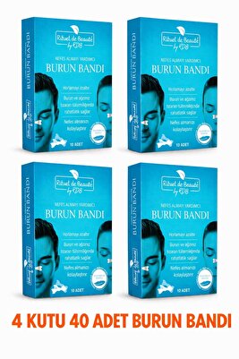 Nefes Almaya Yardımcı Ve Horlamayı Azaltan Burun Bandı 4 Kutu ürün fotoğrafı