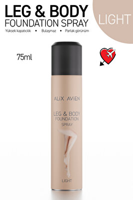 Bacak Fondöteni Light Bronzlaştırıcı Etkili Çatlak Ve Görünümü Önleyici Sprey Fondöten 75 ml ürün fotoğrafı