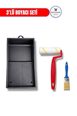 Boya Rulo Fırça Seti 10cm ürün fotoğrafı
