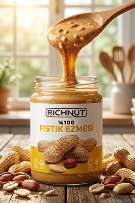 %100 Fıstık Ezmesi (KATKISIZ, ŞEKERSİZ) 300gr ürün fotoğrafı