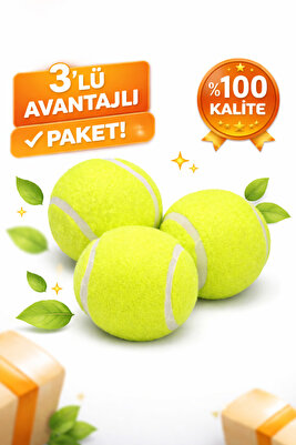 3’lü Tenis Topu Seti | Tüy Toplama, Evcil Hayvan Oyuncağı, Çamaşır &amp; Kurutma Makinesi Uyumlu ürün fotoğrafı
