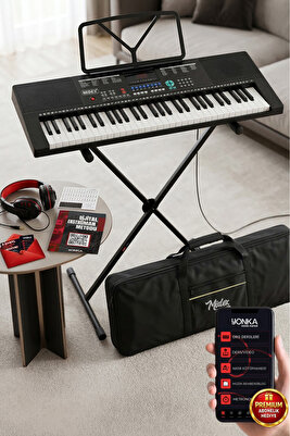 Ps-2500ks Led Ekran 61 Tuşlu Org Klavye (STAND ÇANTA KULAKLIK MİKROFON NOTALIK METOD) ürün fotoğrafı