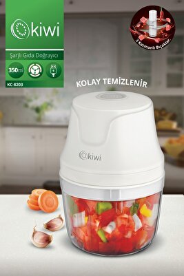 Kc8203 3 Bıçaklı 350 ML Şarjlı Gıda Doğrayıcı Blender ürün fotoğrafı