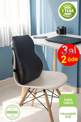 Visco Bel Yastığı Sırt Minderi Ortopedik Bel Minderi Ortopedik Sırt Yastığı %100 Visco Destek Minder ürün fotoğrafı