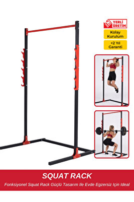 Fonksiyonel Squat Rack Güçlü Tasarım Ile Evde Egzersiz Için Ideal ürün fotoğrafı